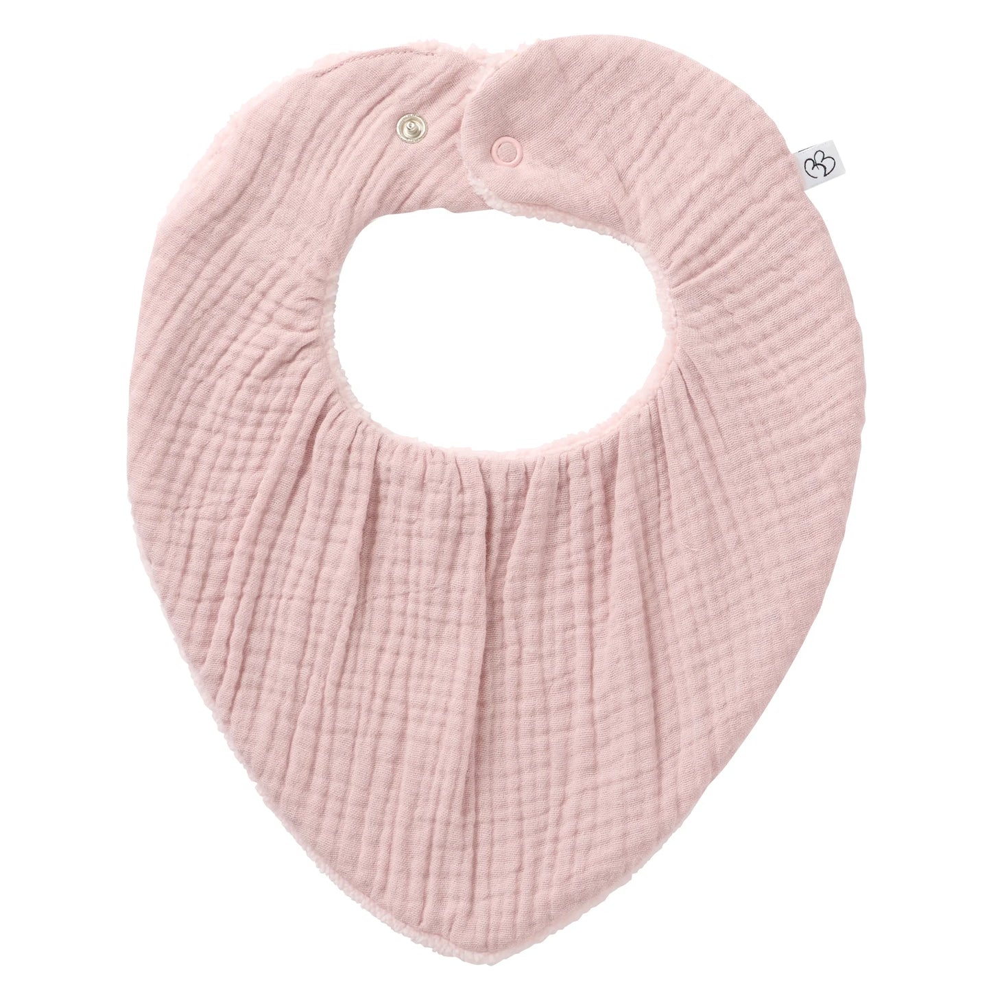 Bavoir Bandana réversible bambou/gaze de coton - Pétale