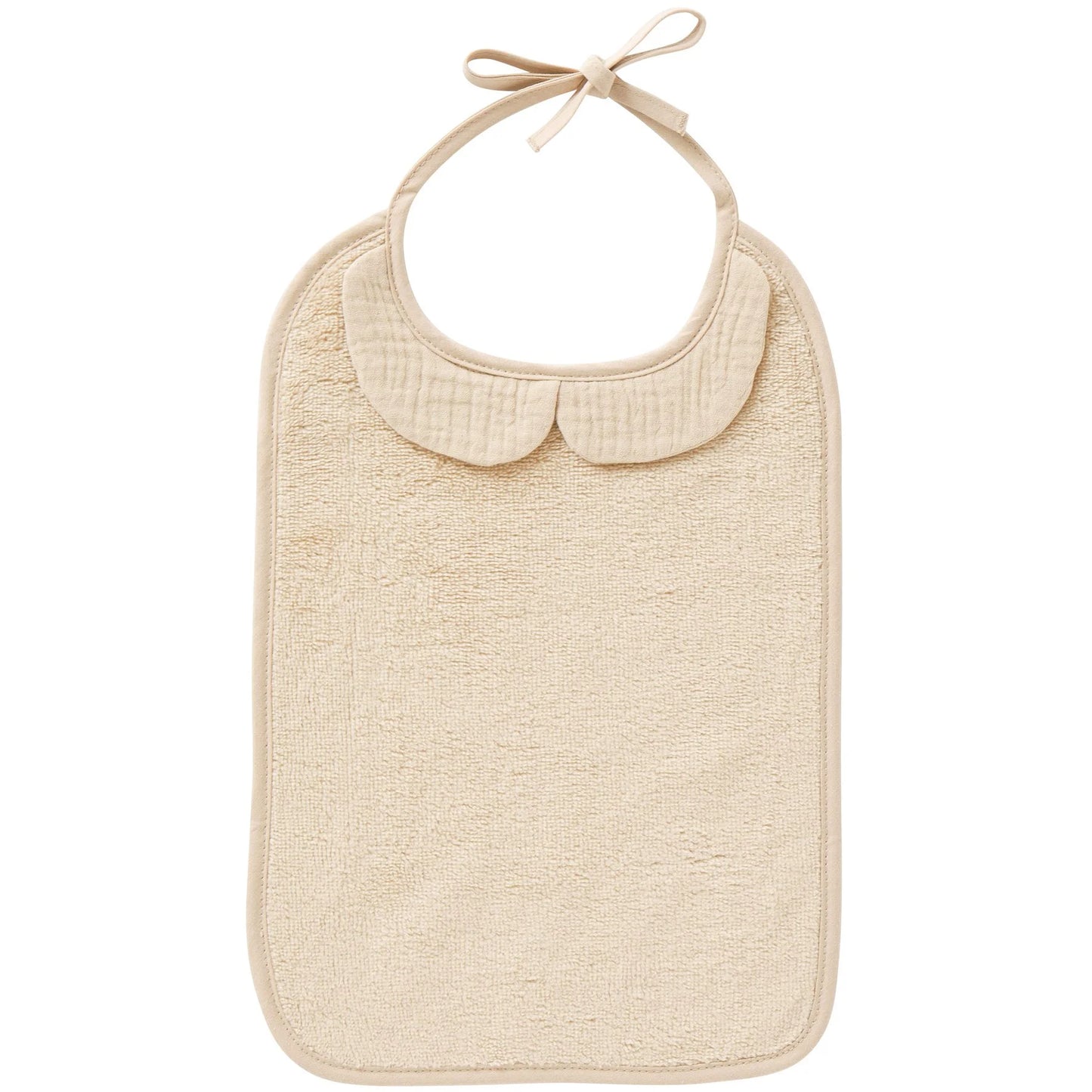 Grand bavoir en bambou Biscuit