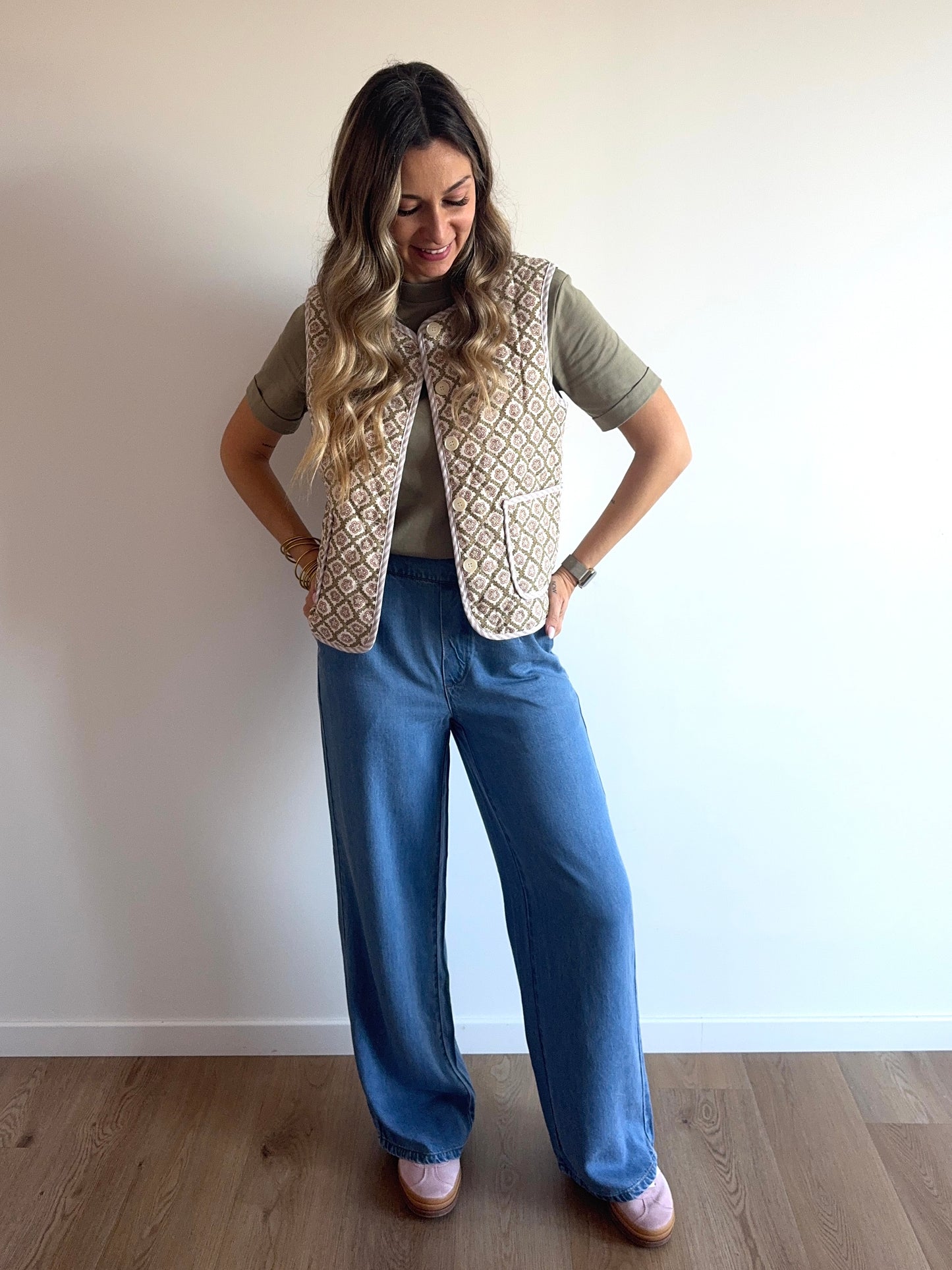 Pantalon Lisa Wide Light Blue Denim