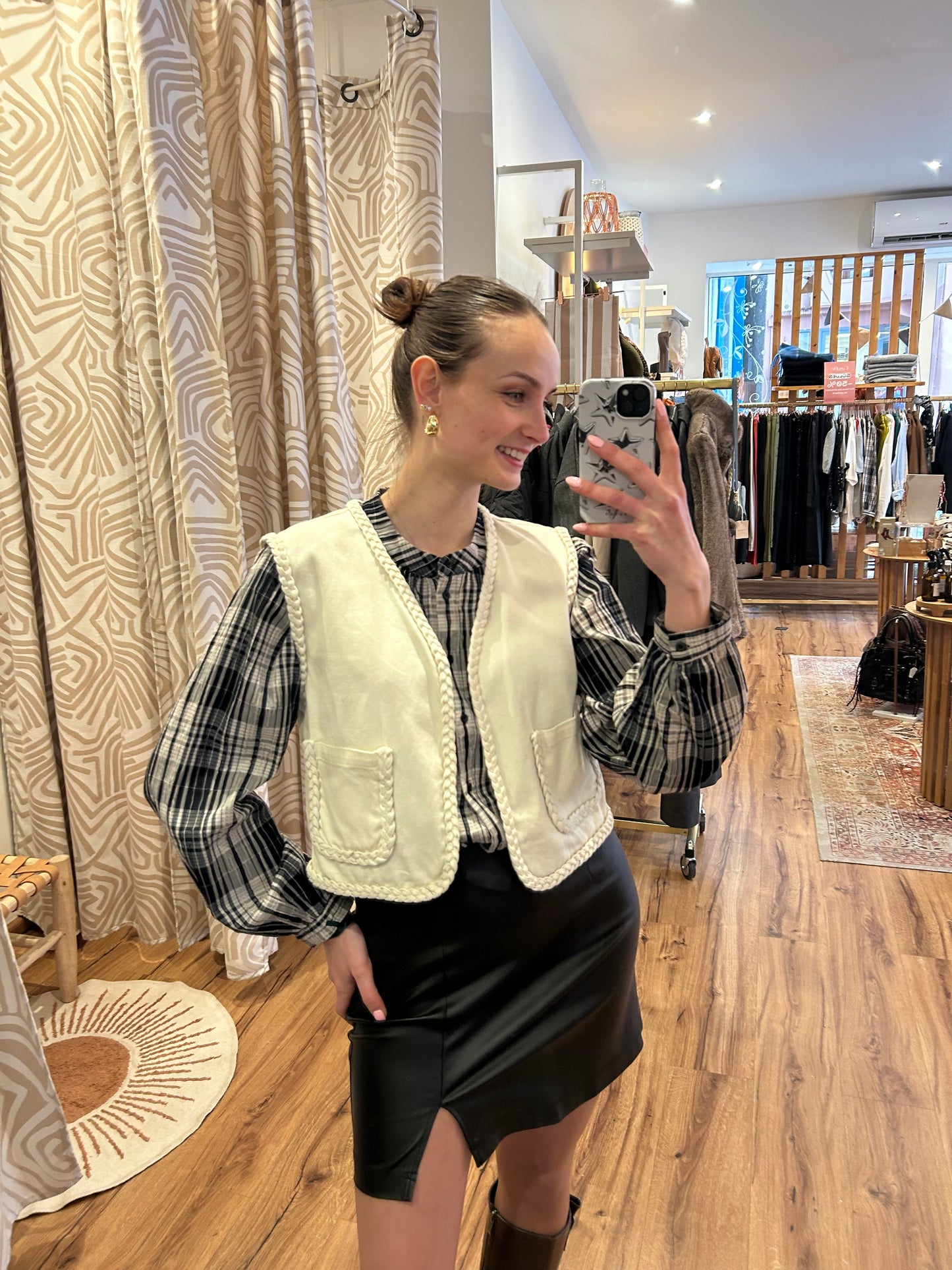 Gilet sans manches tréssés IHJALIA