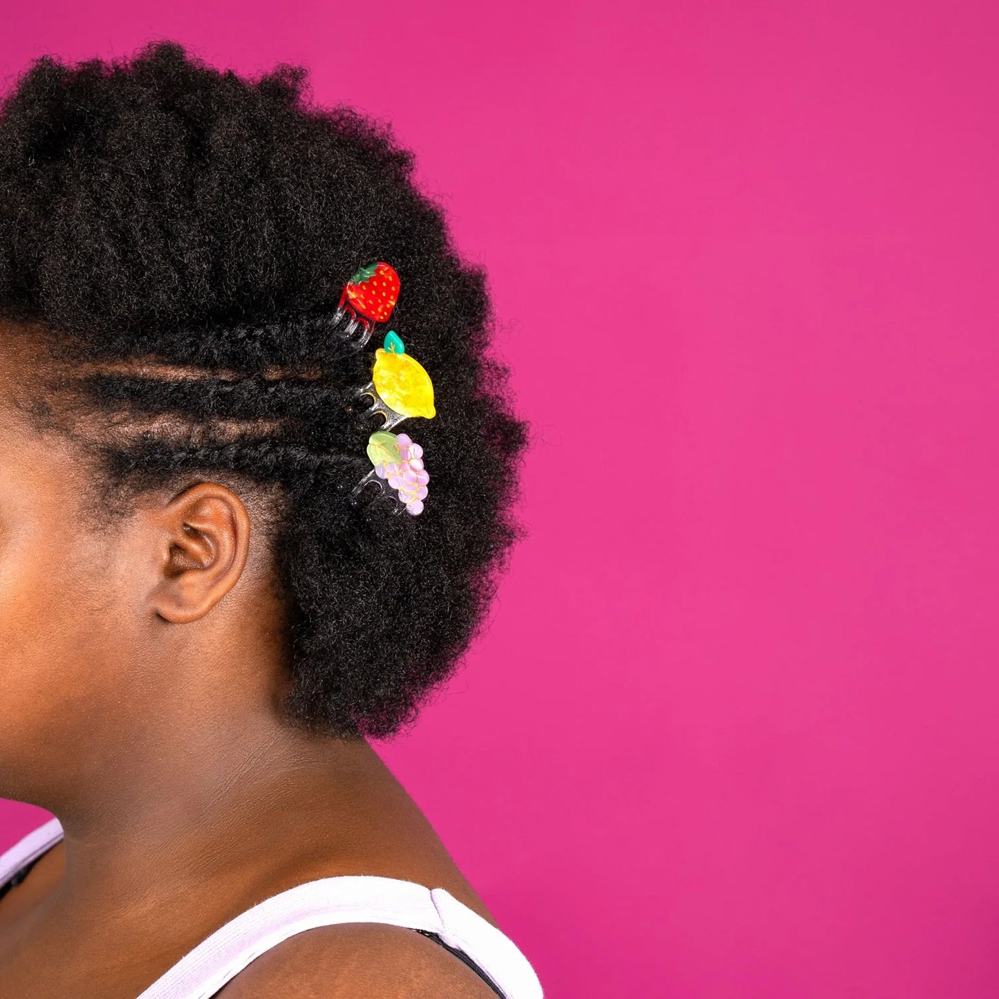 Mini pince à cheveux Fraise