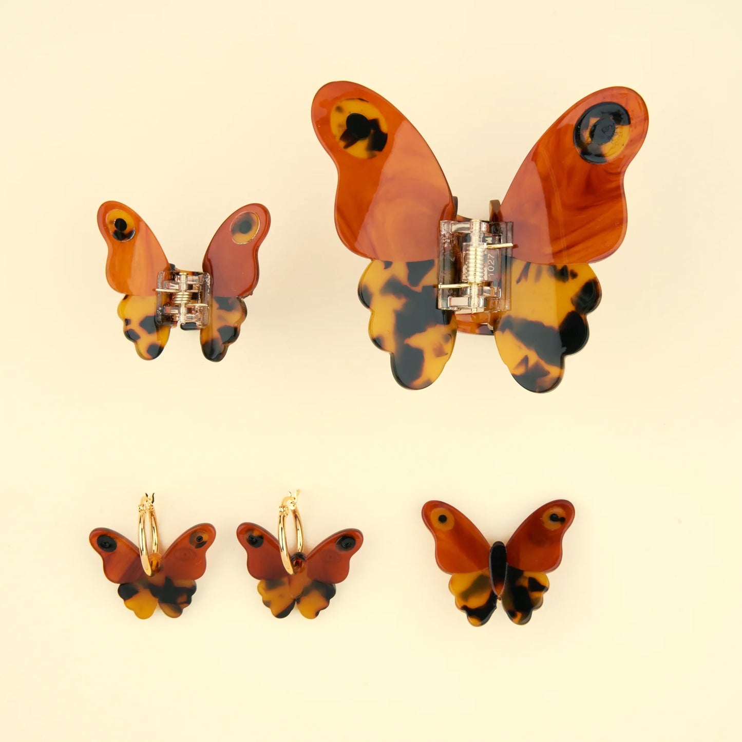 Mini pince à cheveux Papillon de nuit
