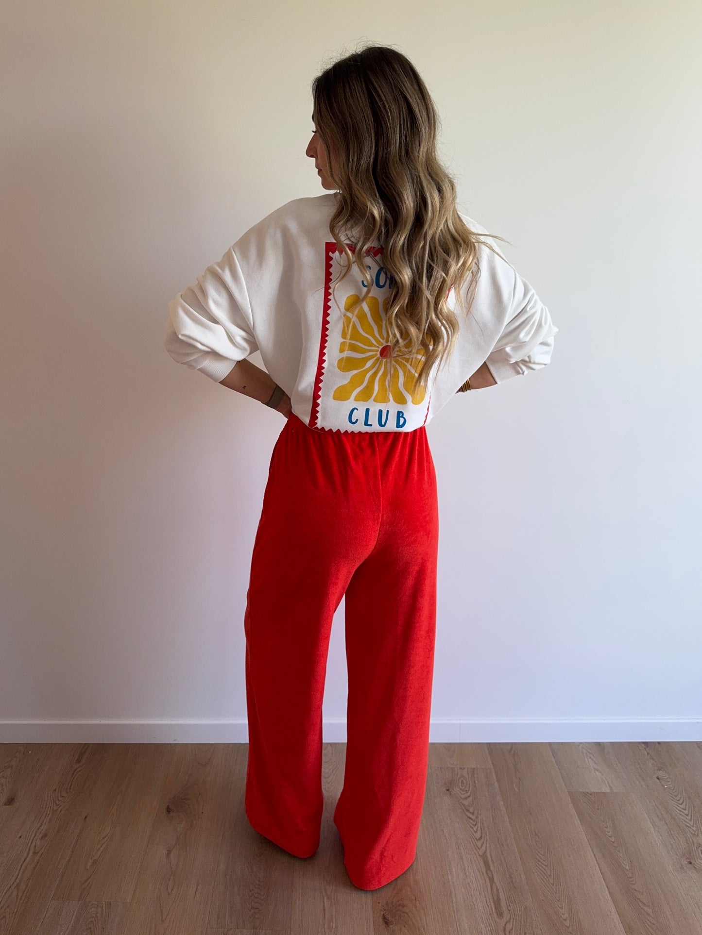 Pantalon LILOU soleil éponge orange