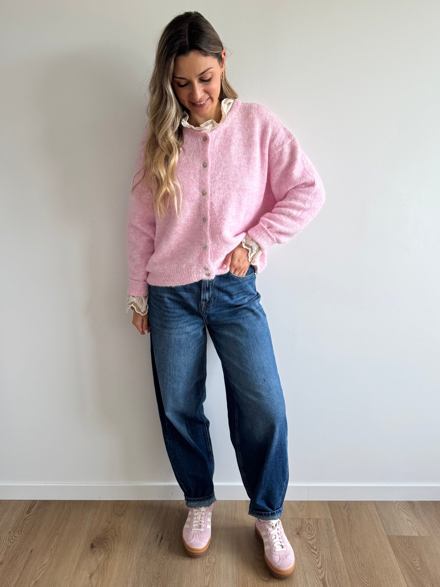 Jeans Barrel Berisel - Washed Médium Blue