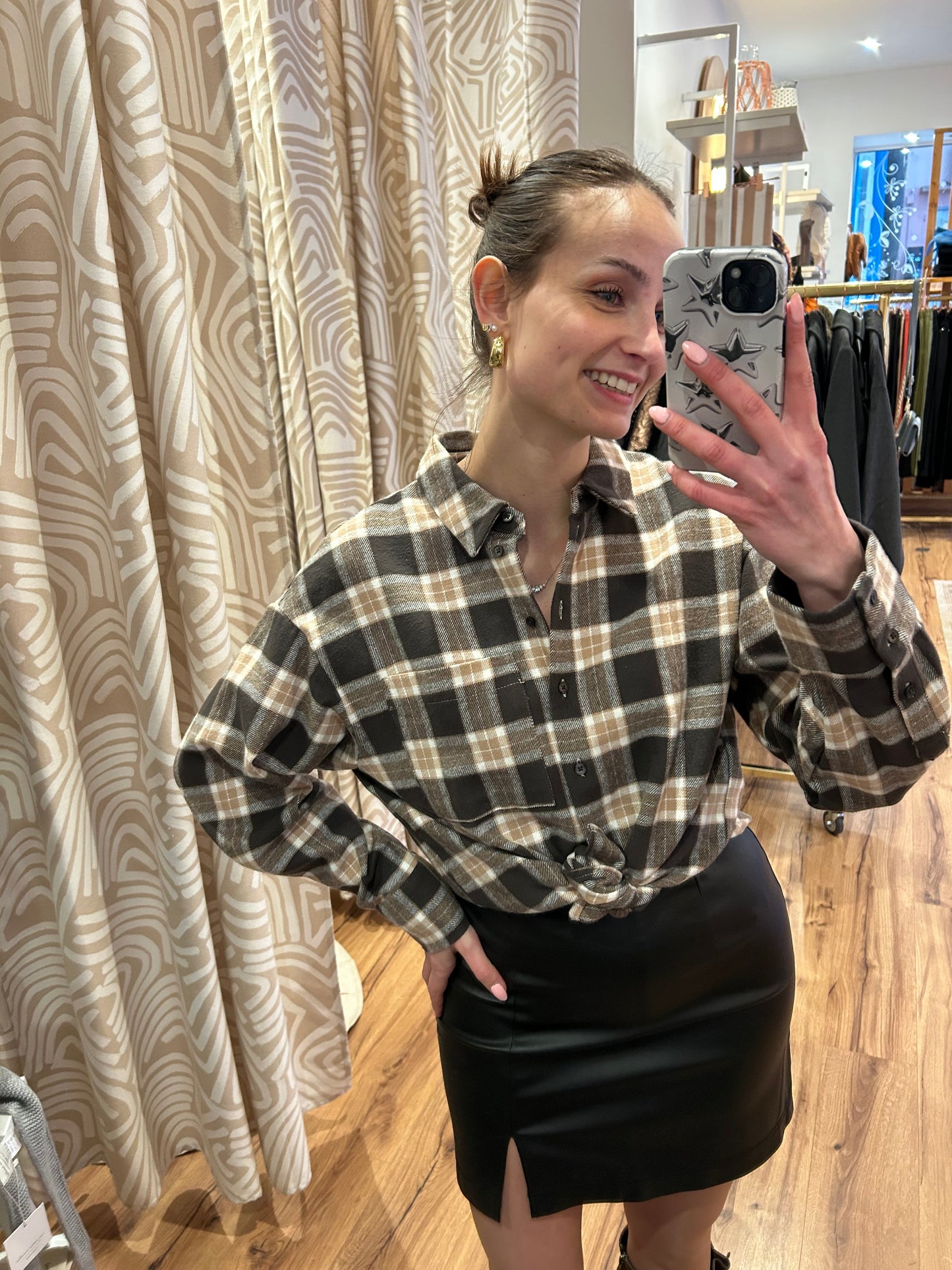 Chemise à carreaux OBJPETRA