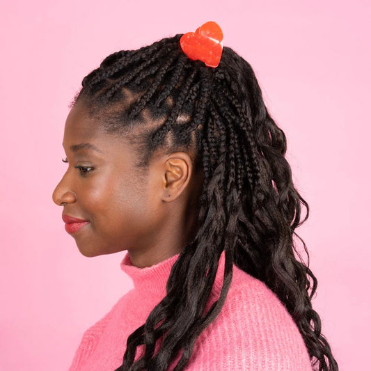 Pince à cheveux Coeur Rouge