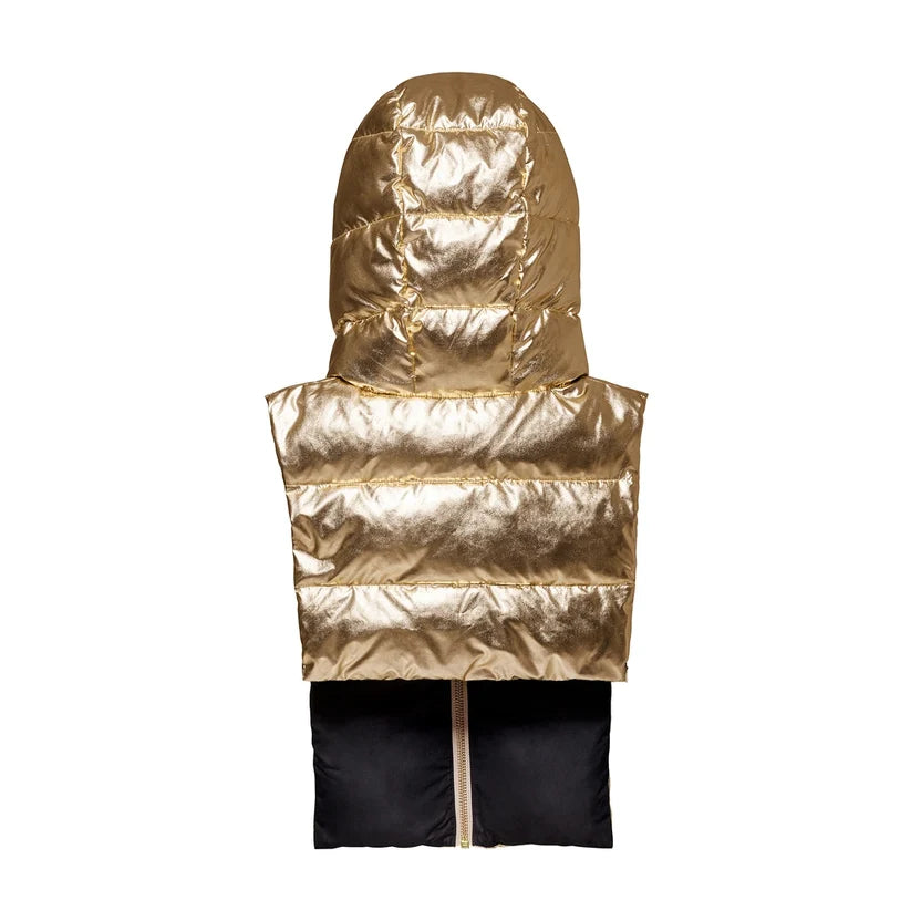 Capuche doudoune réversible Doré / Noir