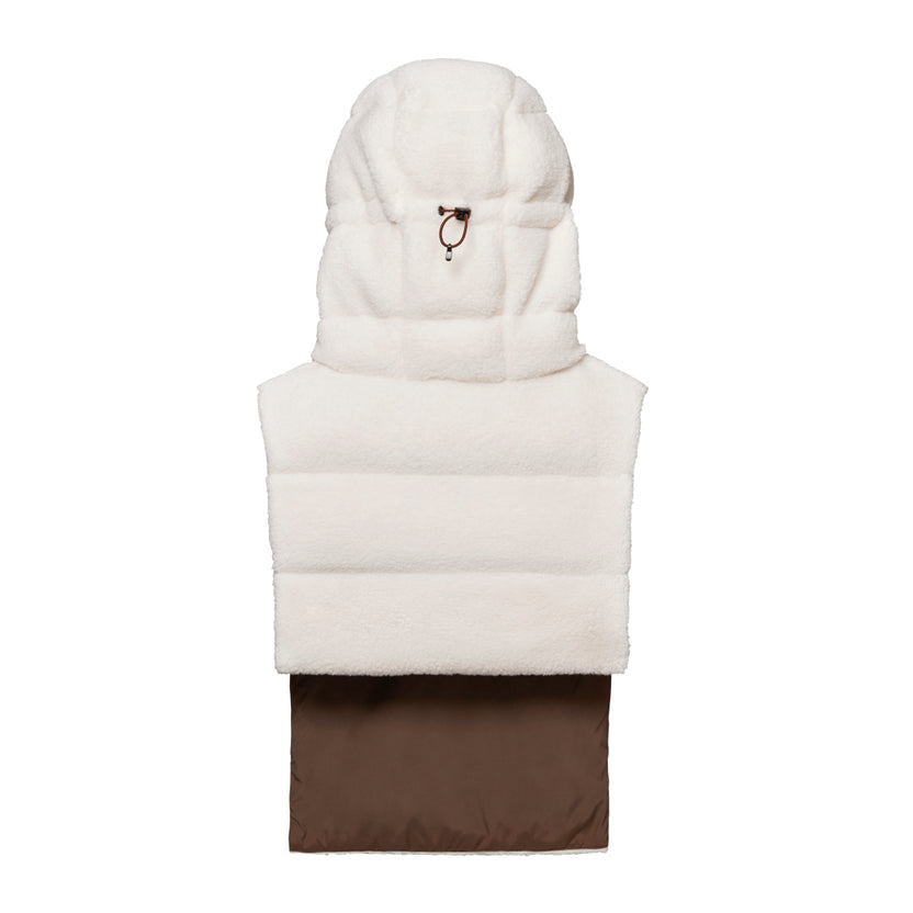 Capuche doudoune réversible Teddy / Choco