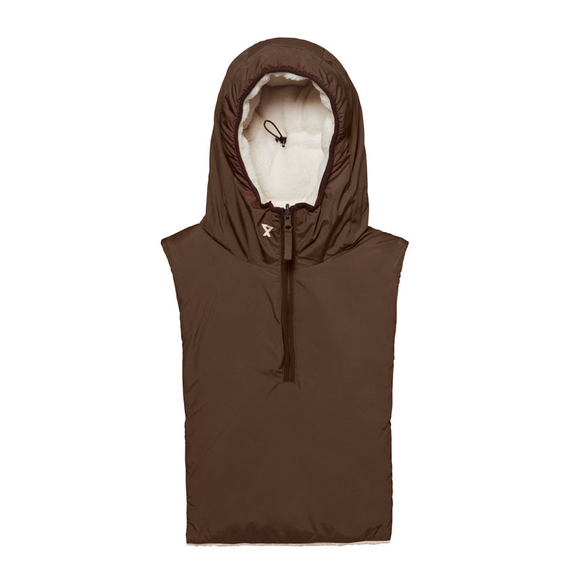 Capuche doudoune réversible Teddy / Choco