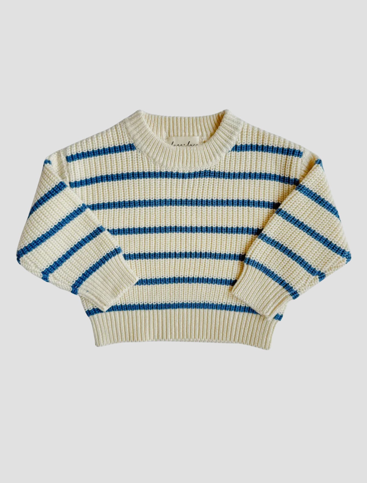 Chandail rayé en tricot épais