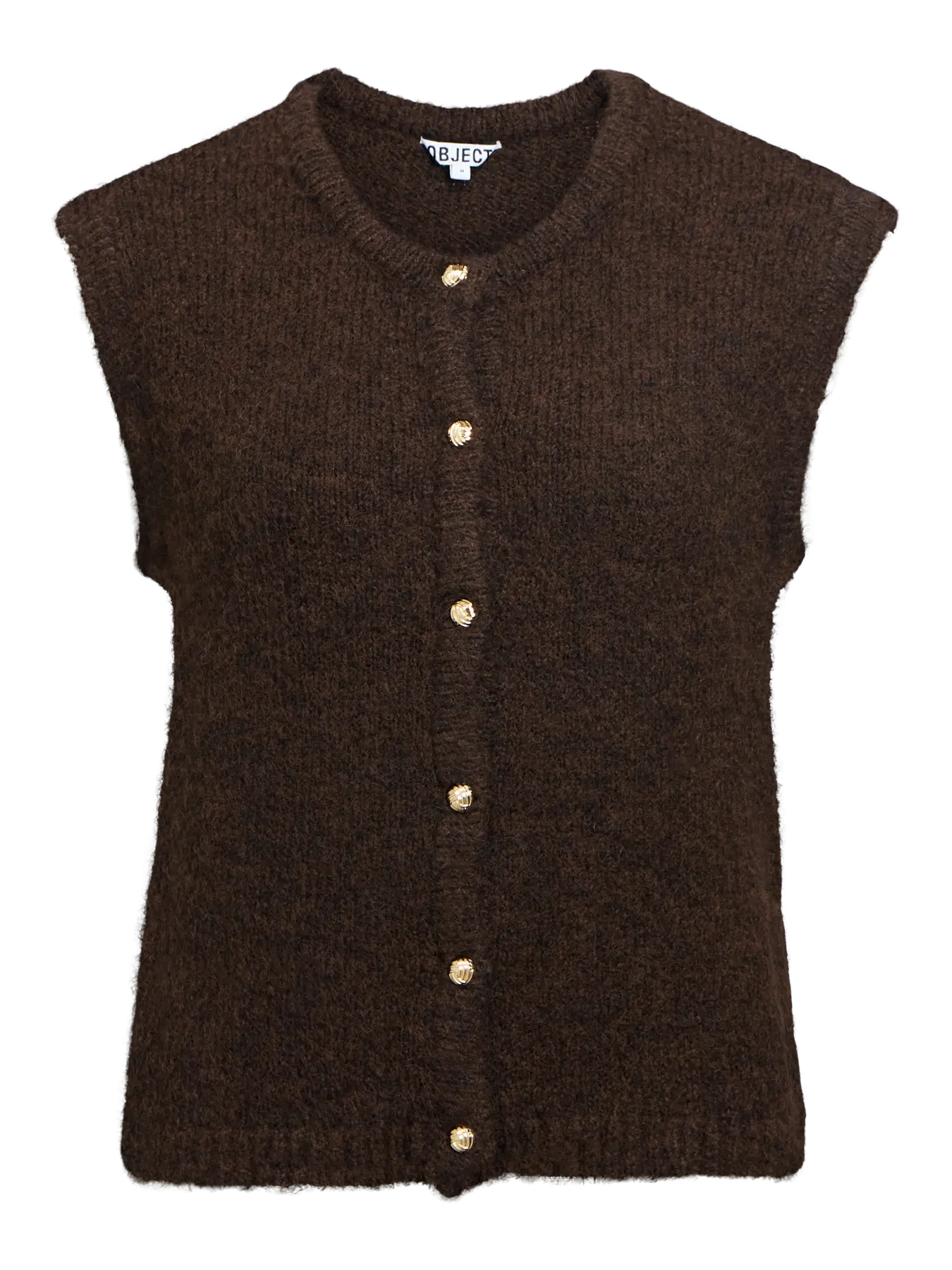 Cardigan Saggia sans manches Seal Brown