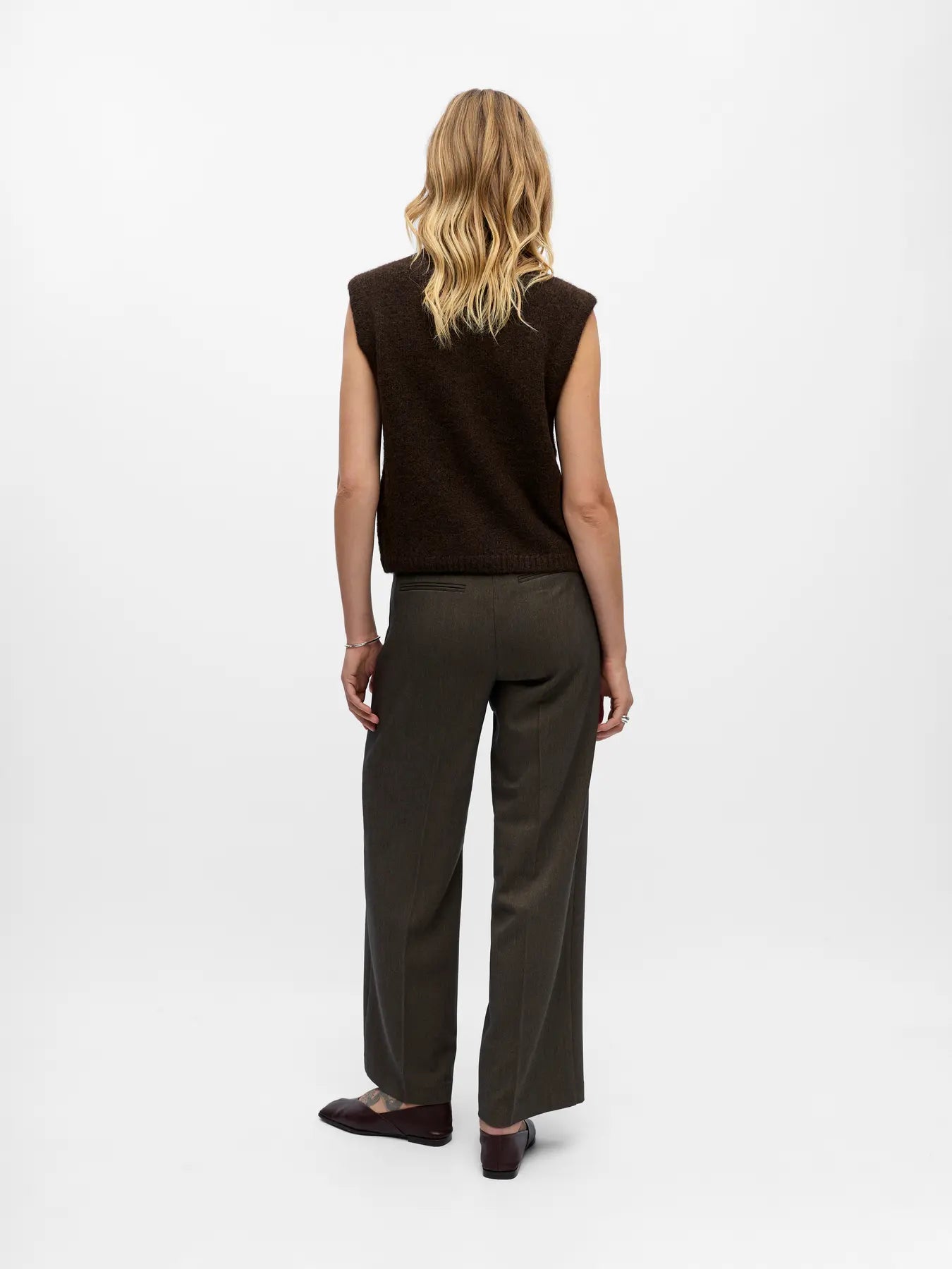 Cardigan Saggia sans manches Seal Brown