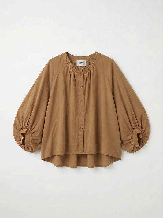 Blouse dos drapé - Cacciu