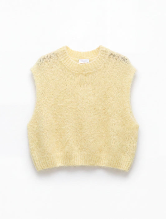 Marcel 80% kid mohair - Jaune Pastel