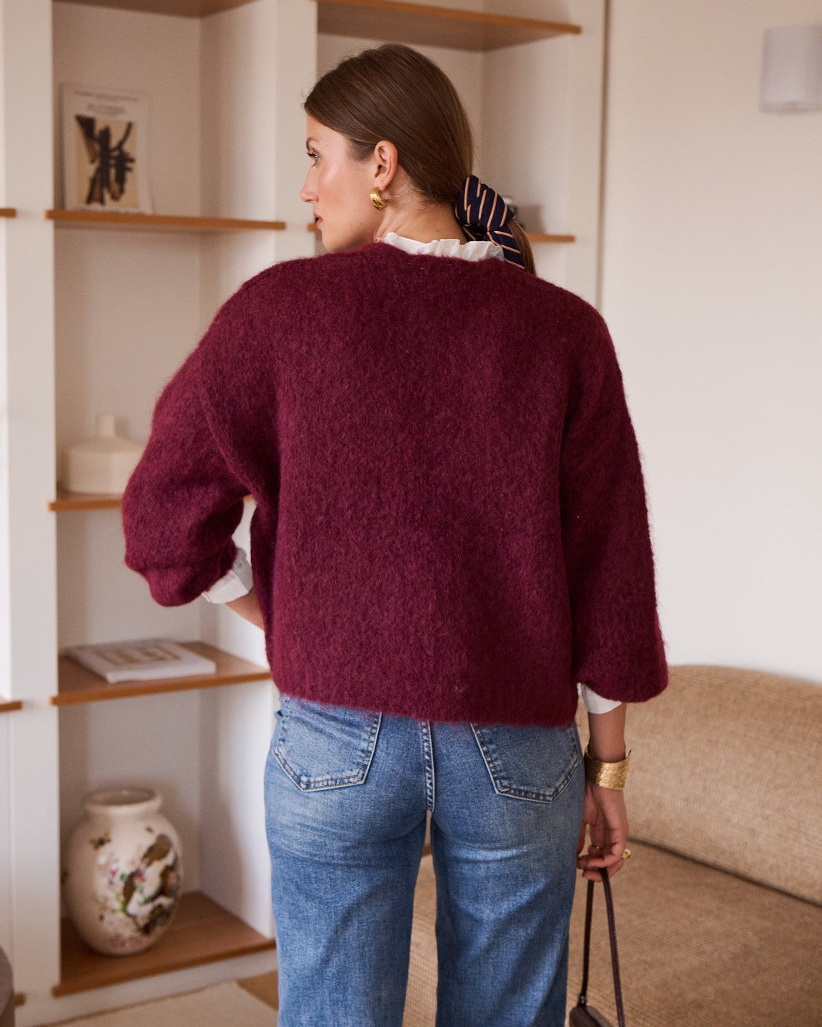 Gilet Opaline - Bordeaux