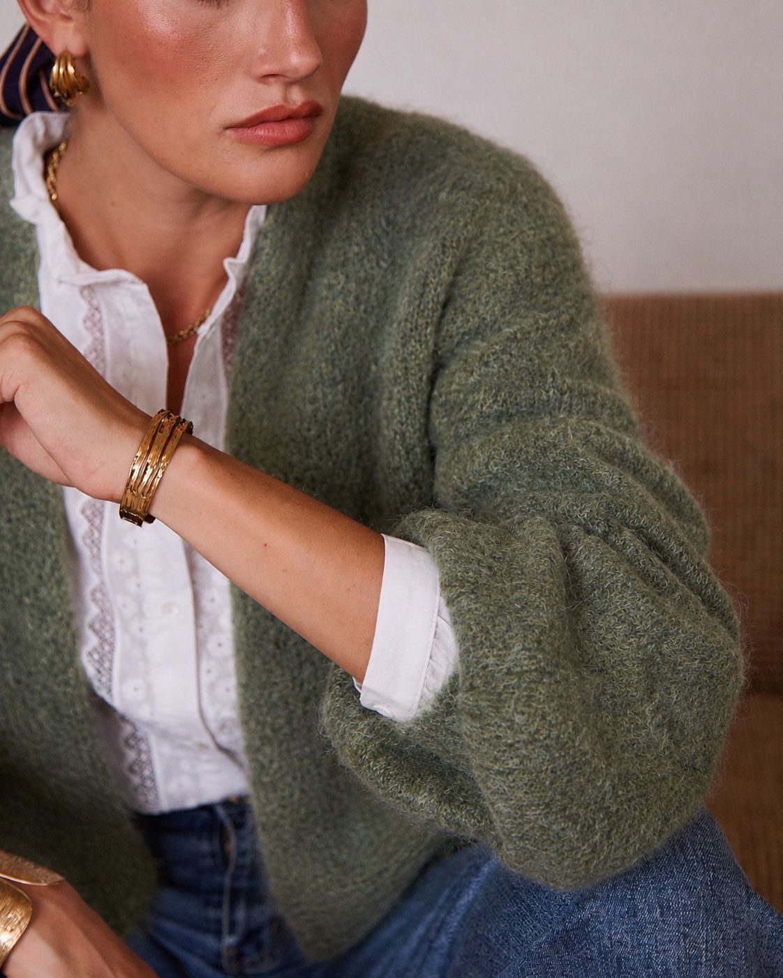 Gilet Opaline - Kaki