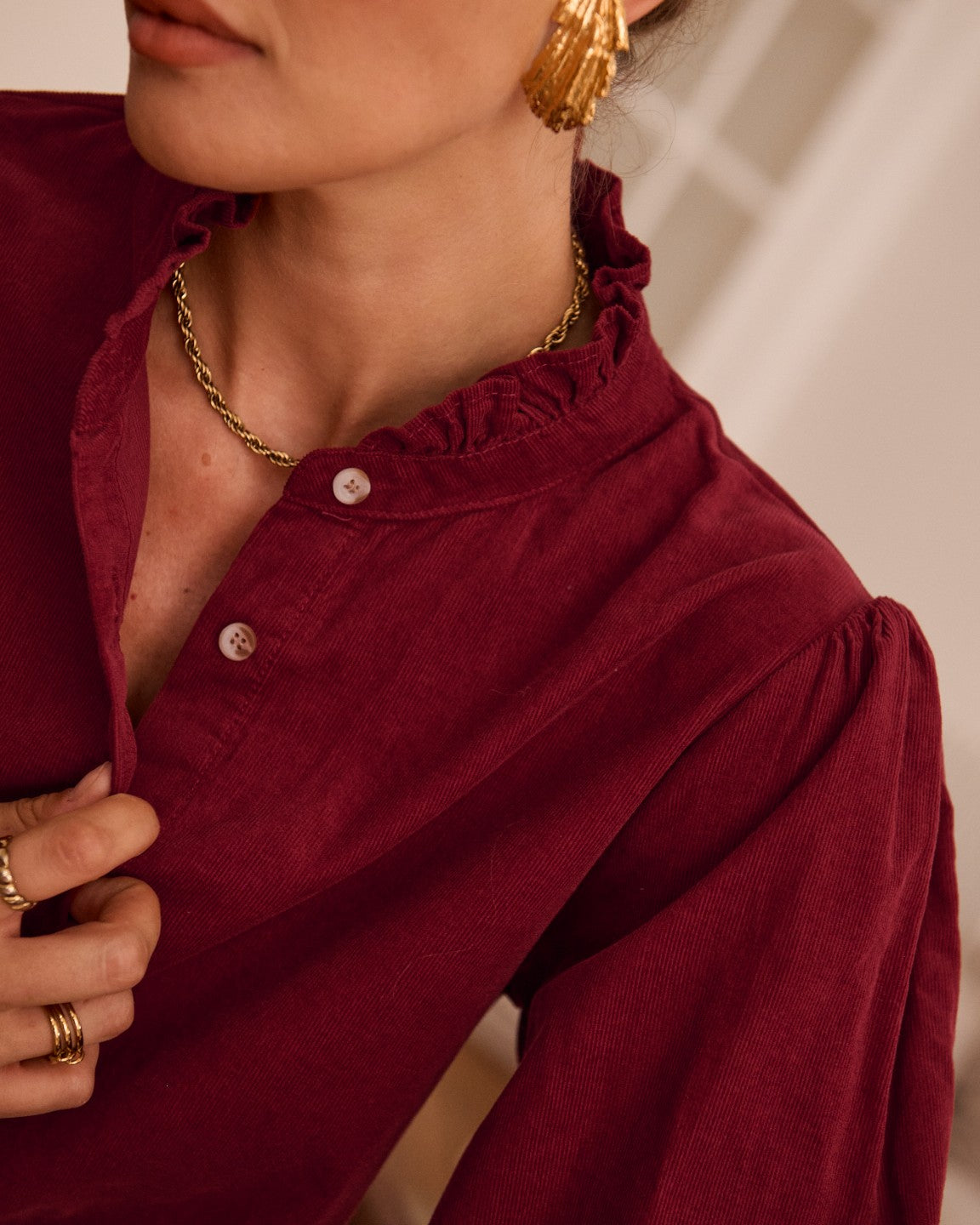 Chemise Leontine - Bordeaux