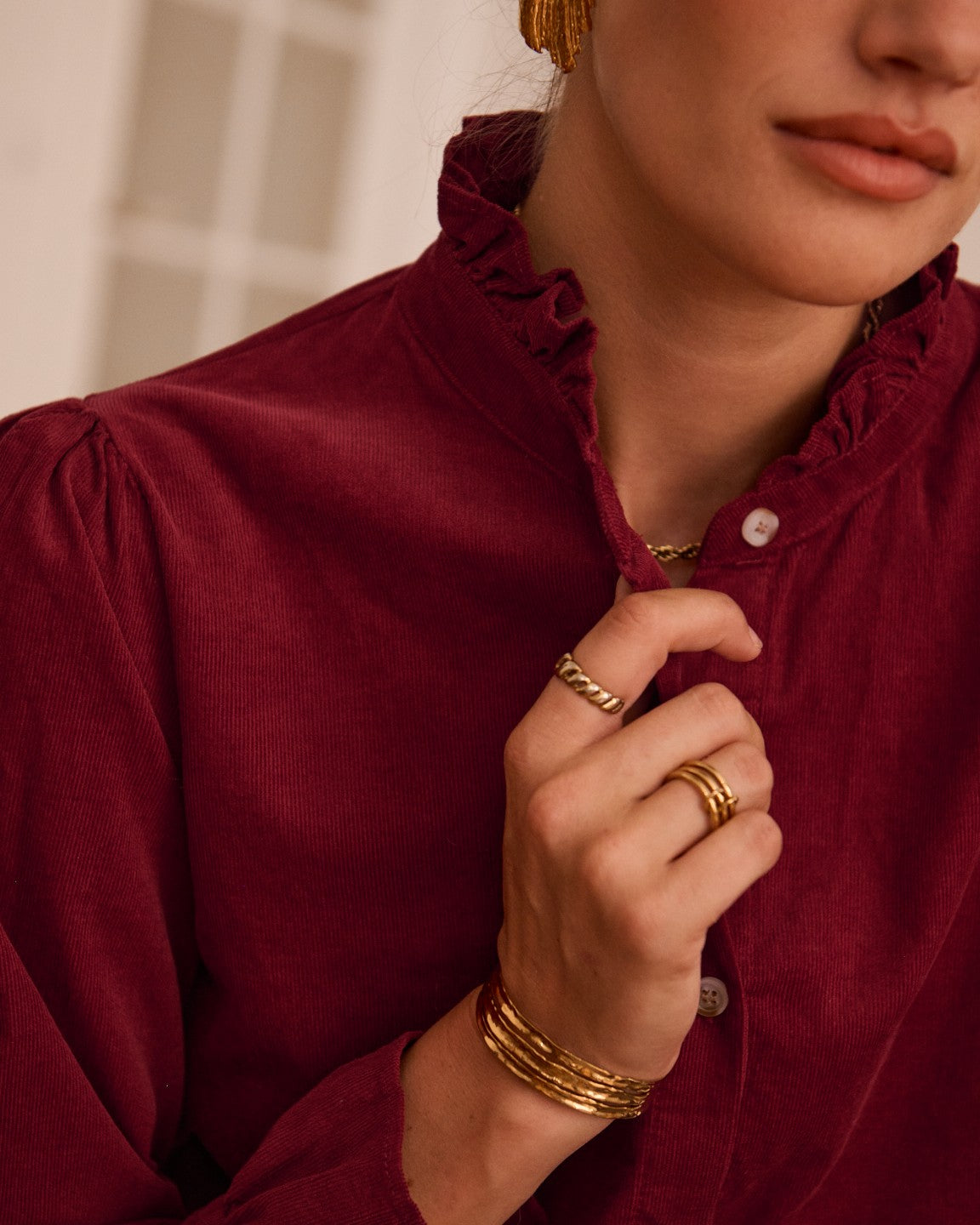 Chemise Leontine - Bordeaux