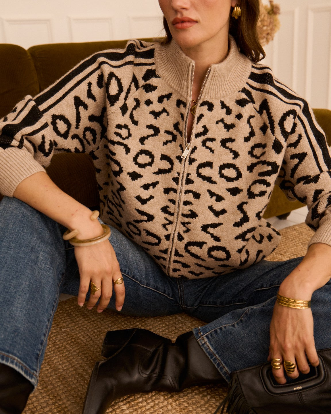 Gilet Zélie léopard