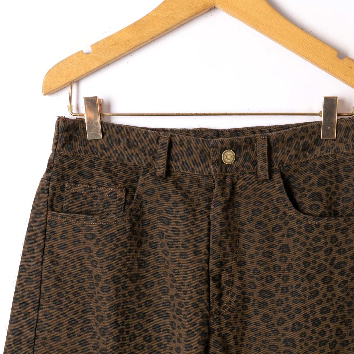 Pantalon barrel Léopard