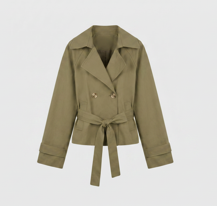 Trench court kaki