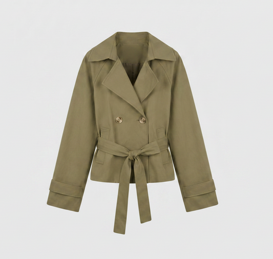 Trench court kaki