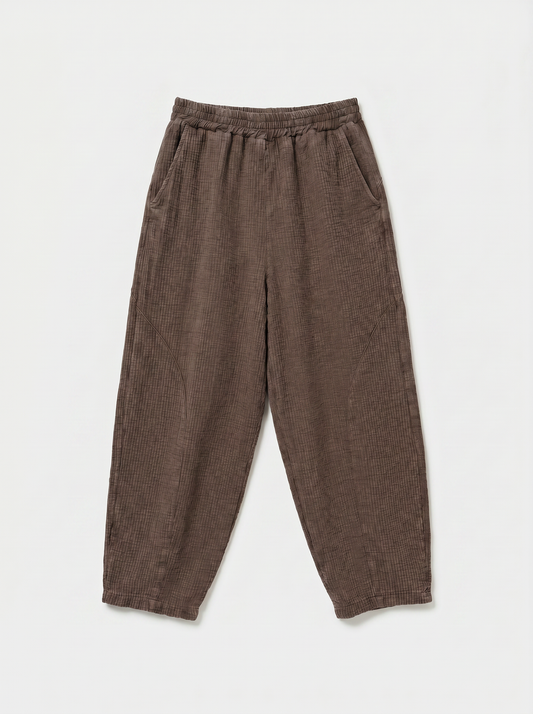 Pantalon Balloon gaze de coton Moro