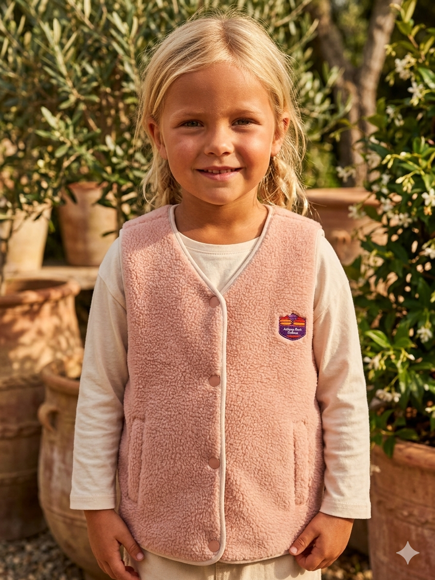 Gilet sans manches Louny - Rose poudré