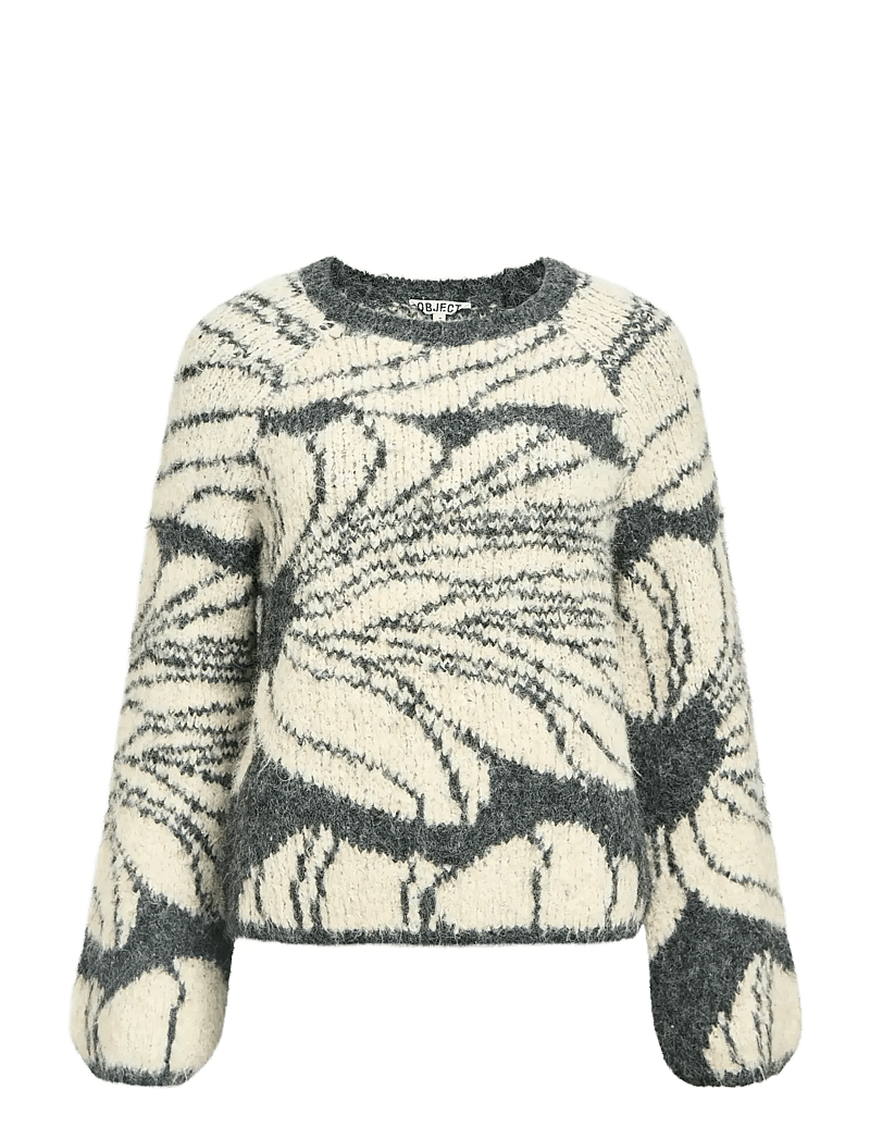 Pull gris/blanc OBJJULINE