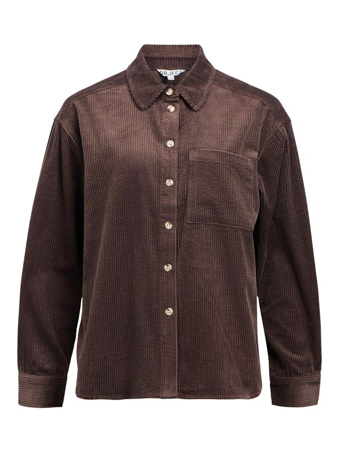 Chemise velours marron OBJGALA