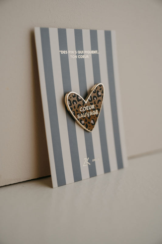 Pin’s cœur sauvage