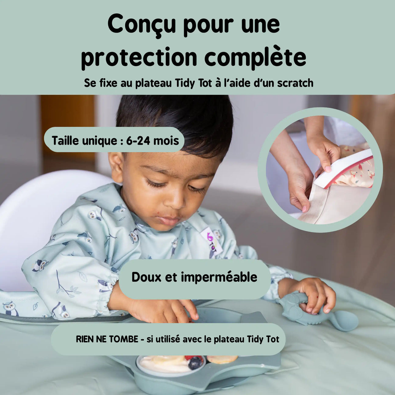 Bavoir scratch pour Kit Plateau Hippos