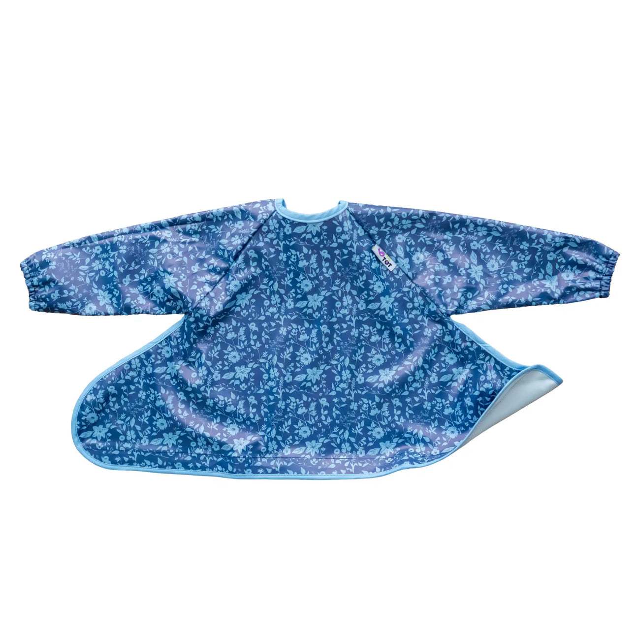 Bavoir scratch pour Kit Plateau Fleurs Bleues