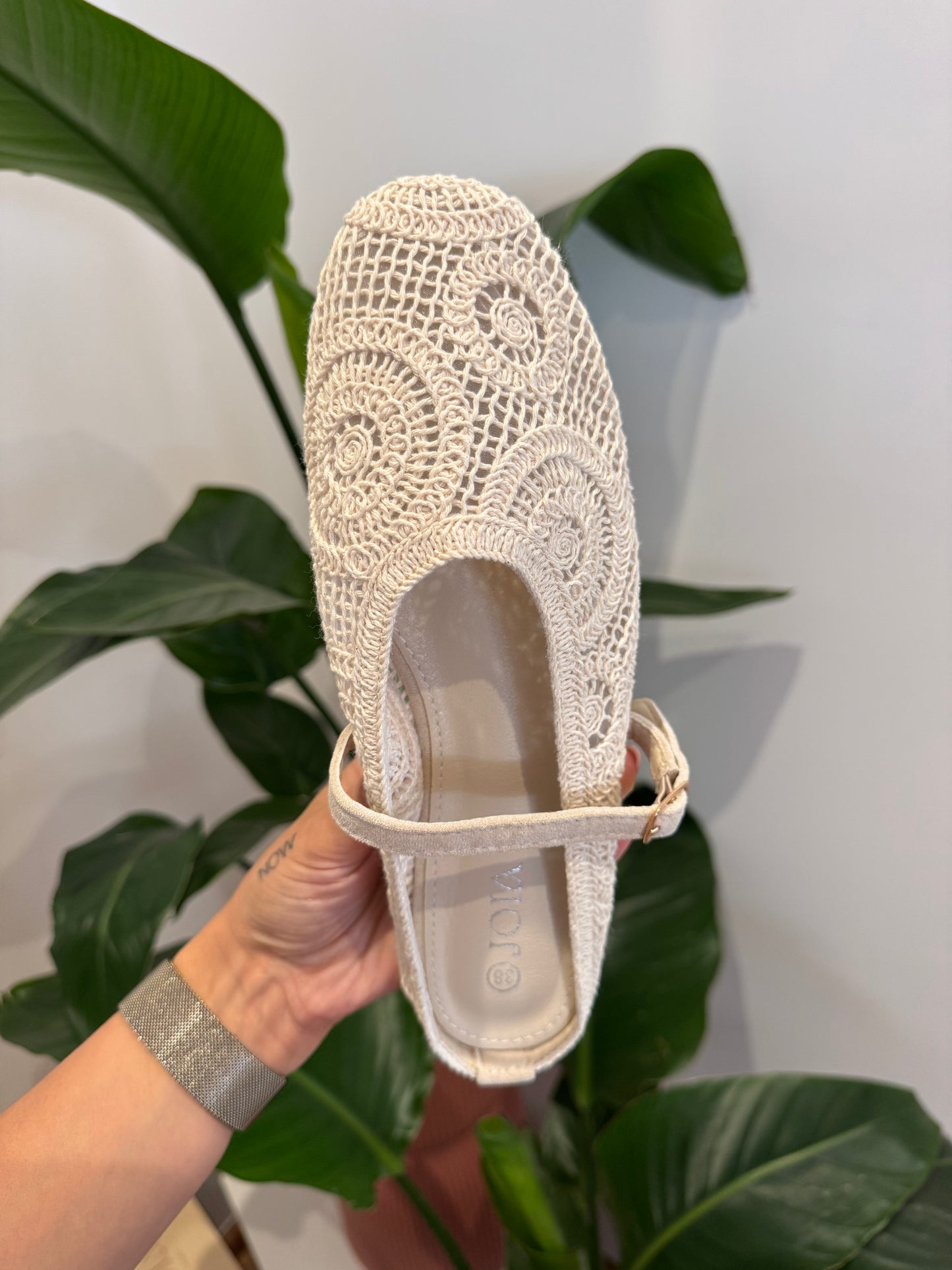Ballerines mules Crochet