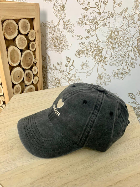 Casquette Amour Gris Chiné