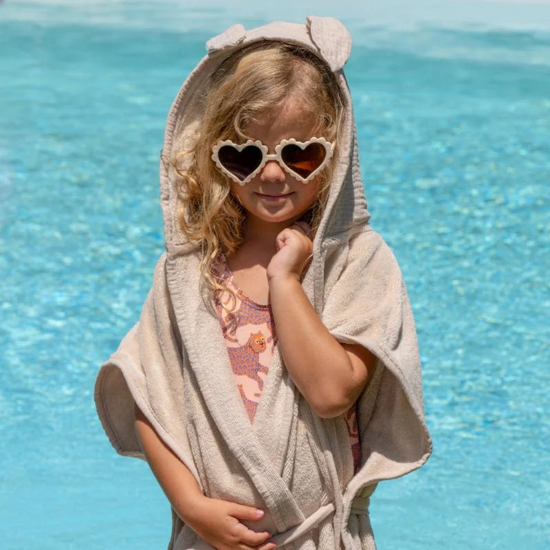 Peignoir lapin en bambou biscuit