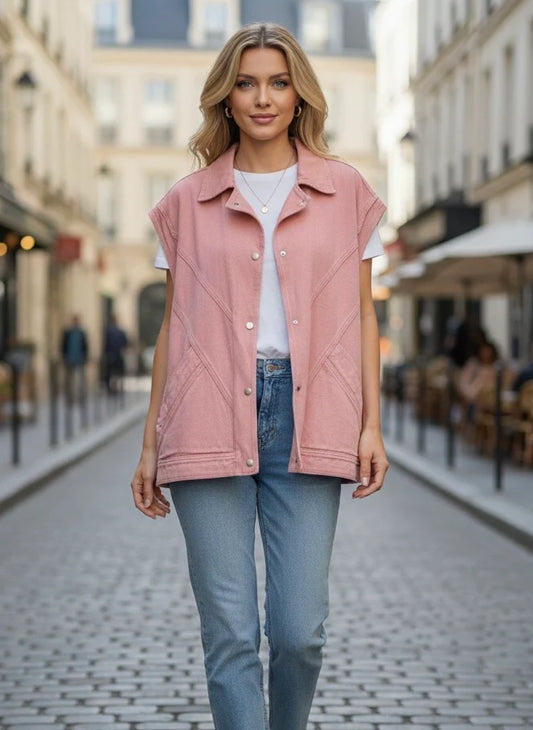 Gilet Shati Rose