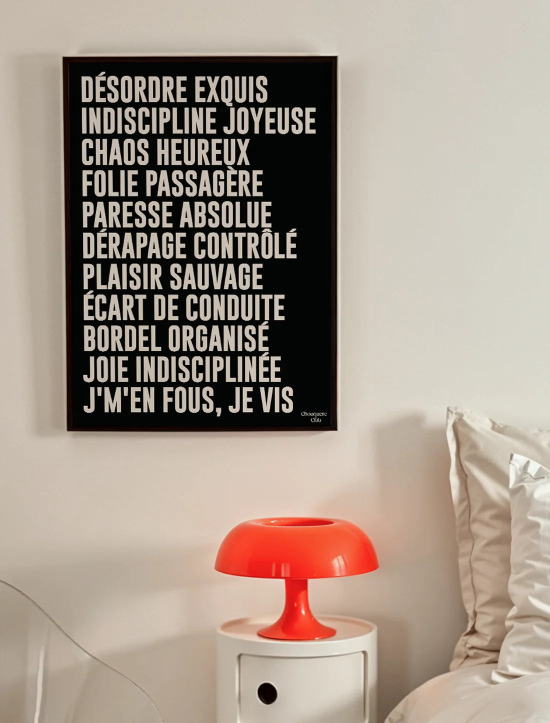Mantra #3 Désordre exquis Noir 50x70 cm