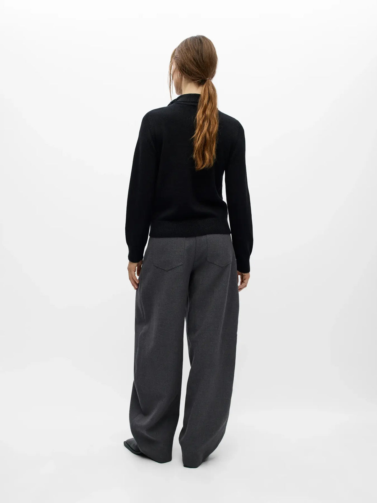 Pull col roulé Thess Noir à paillettes