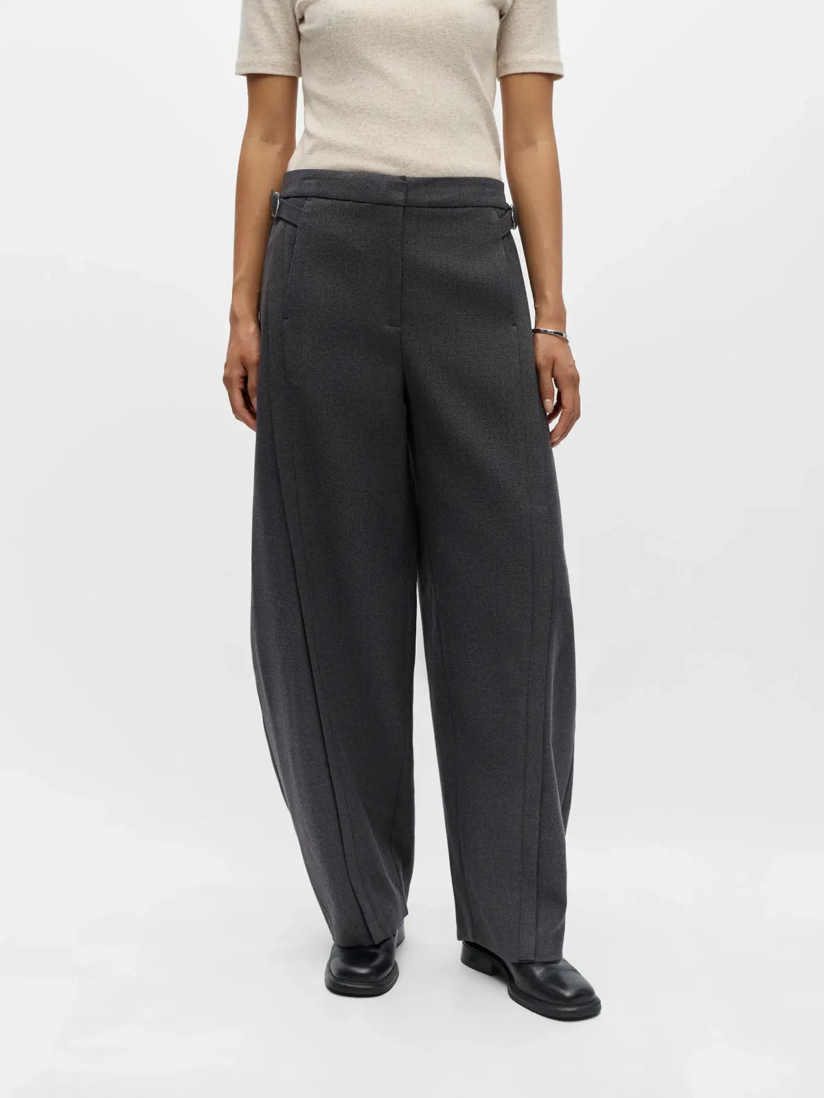 Pantalon Kavin Barrel Dark Grey
