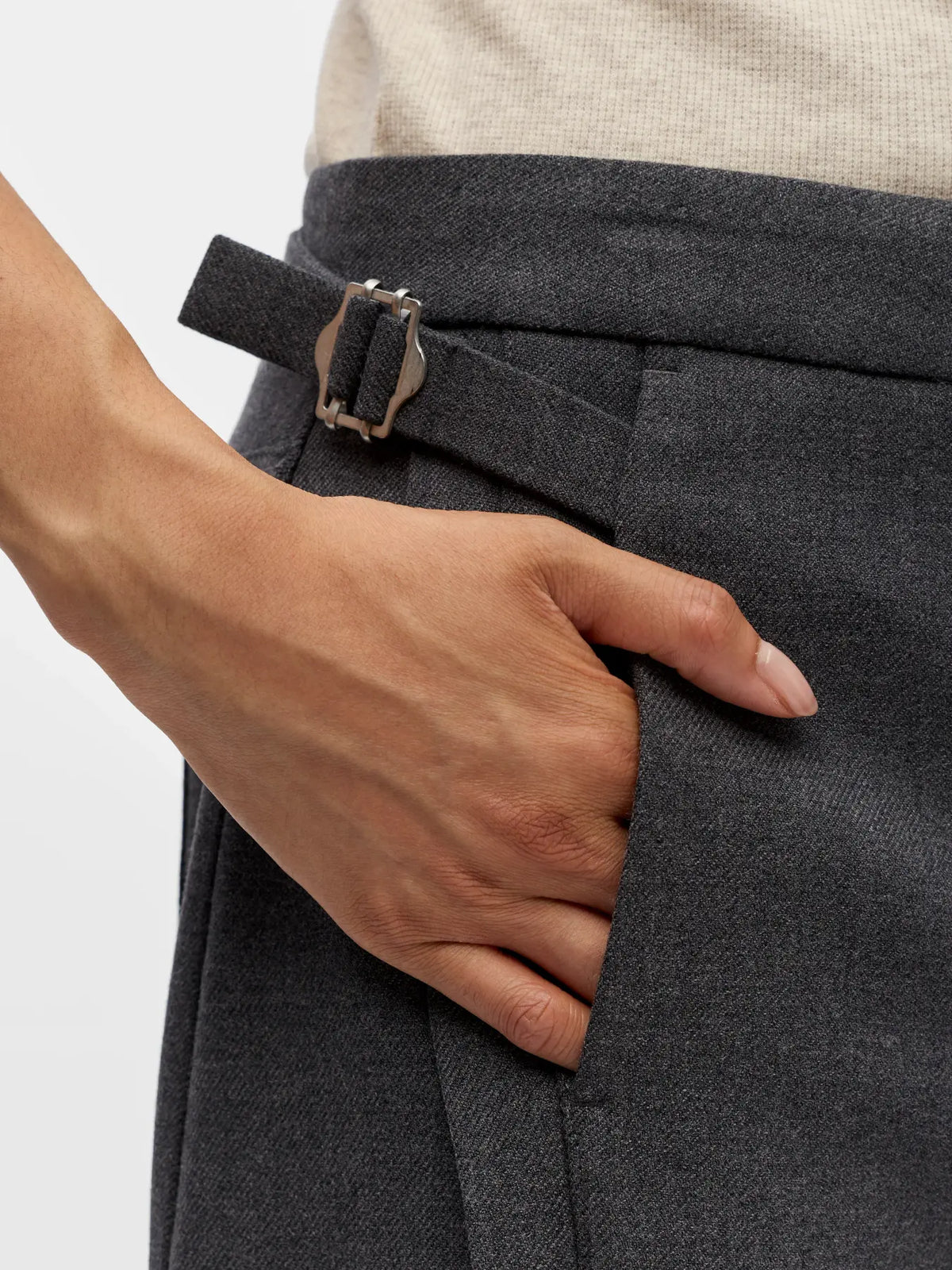 Pantalon Kavin Barrel Dark Grey