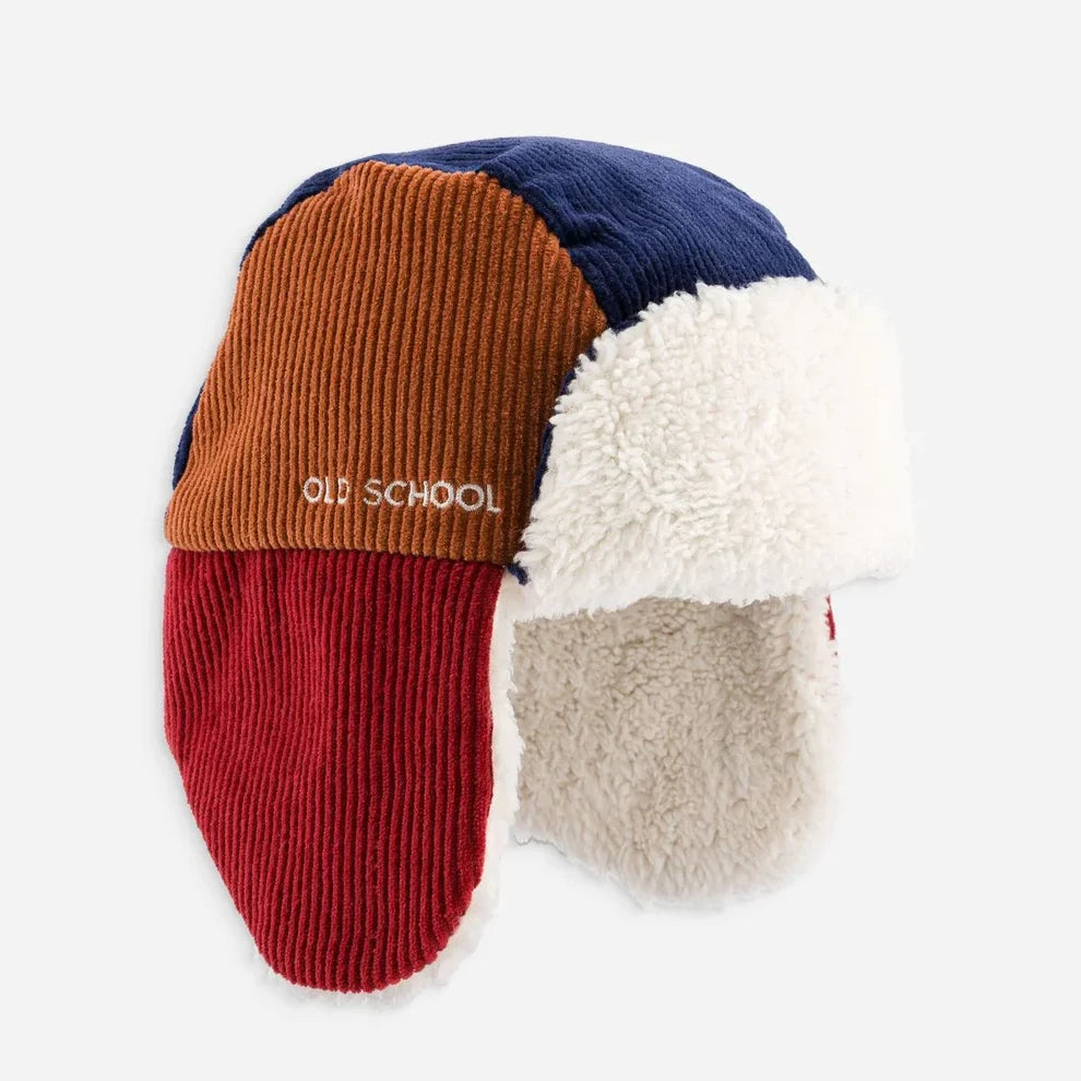 Chapka Tricolore Deperlant High Five Bleu Marine