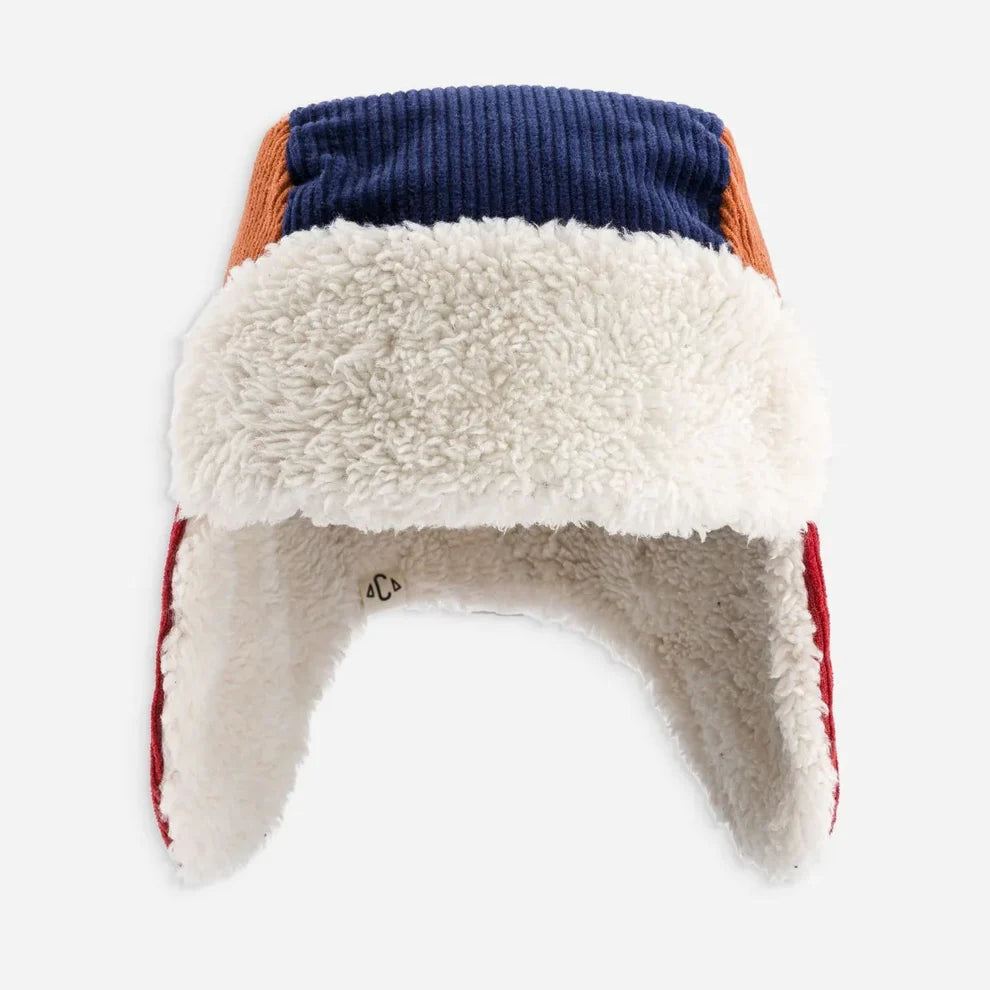 Chapka Tricolore Deperlant High Five Bleu Marine