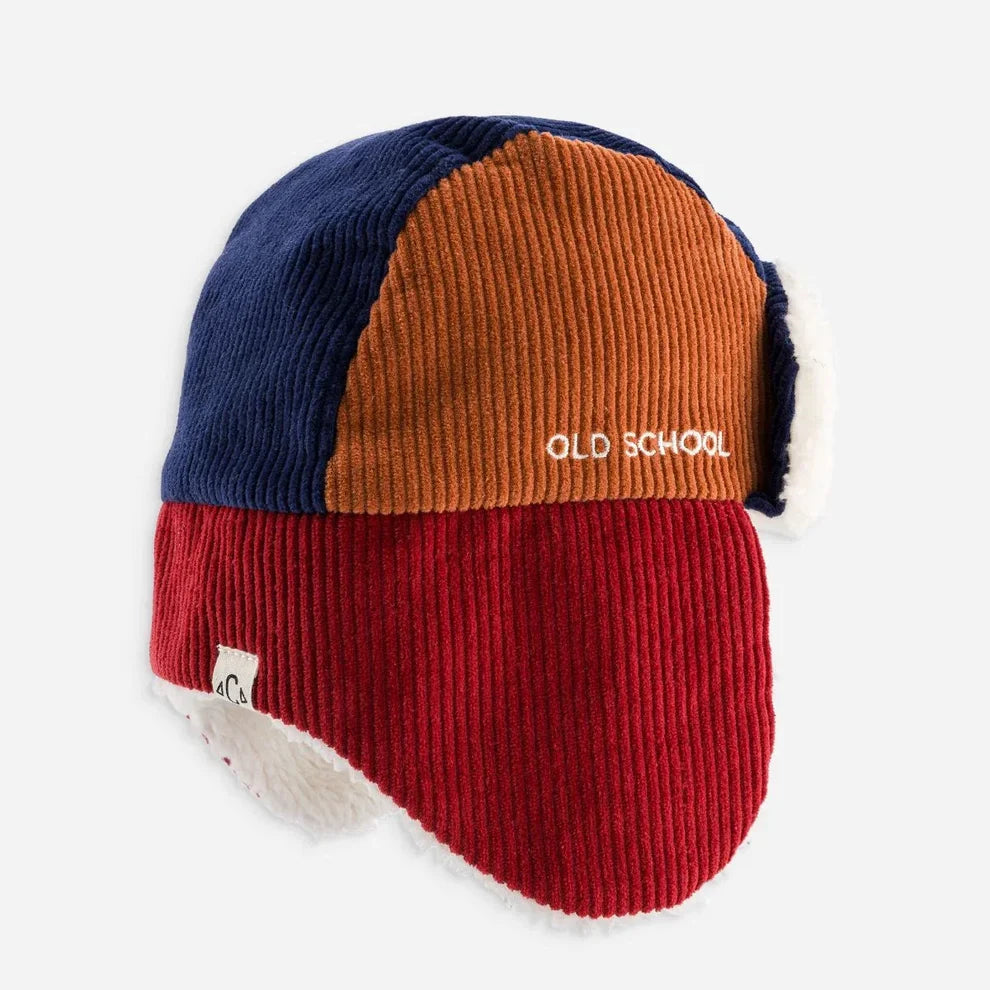Chapka Tricolore Deperlant High Five Bleu Marine