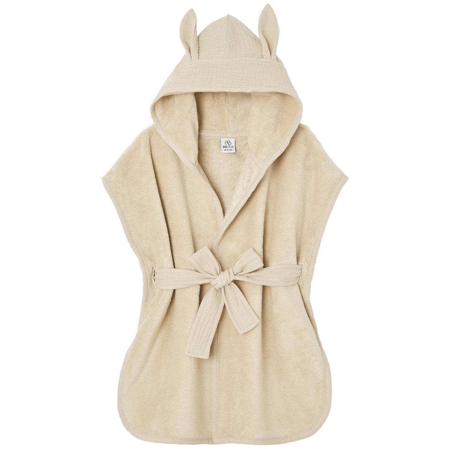 Peignoir lapin en bambou Biscuit