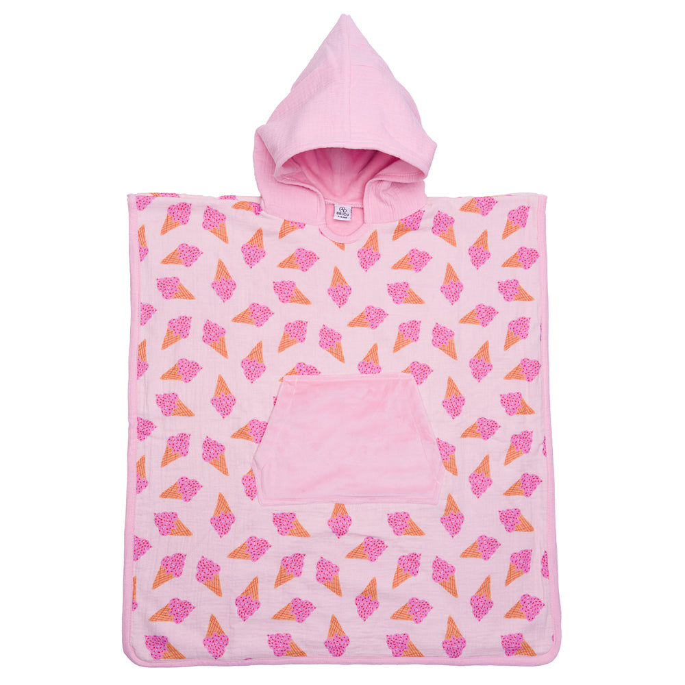 Poncho de bain en bambou Glace