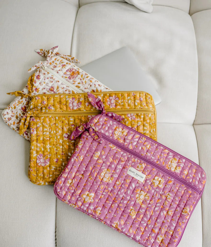 Pochette d'ordinateur - Folk Story pink