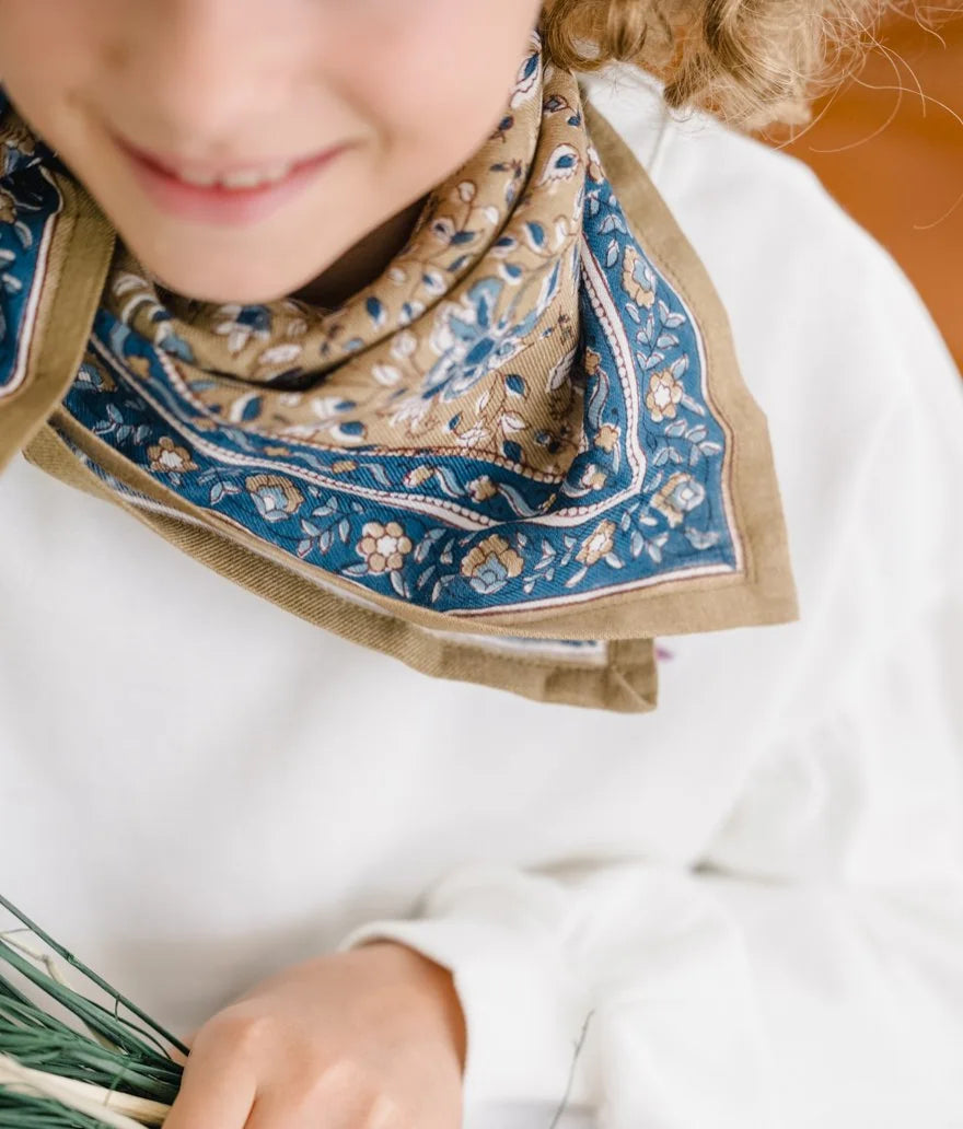 Petit foulard Folk Bronze