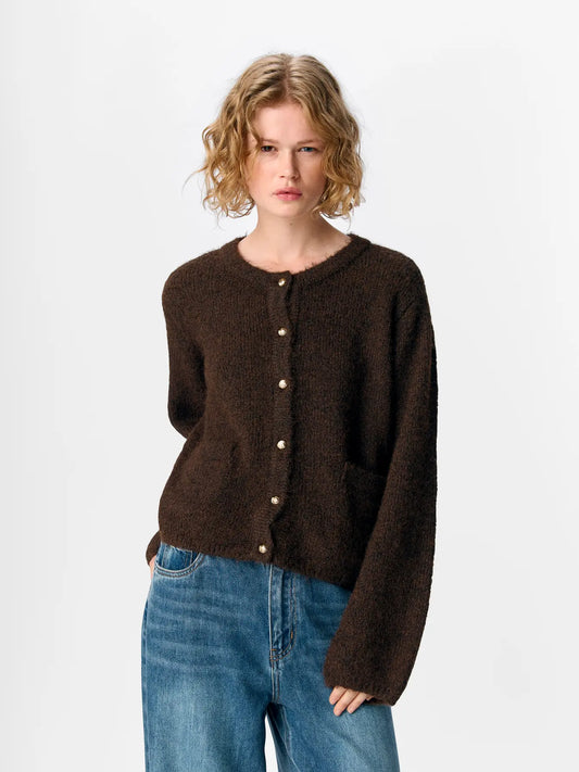 Cardigan Saggia Seal Brown