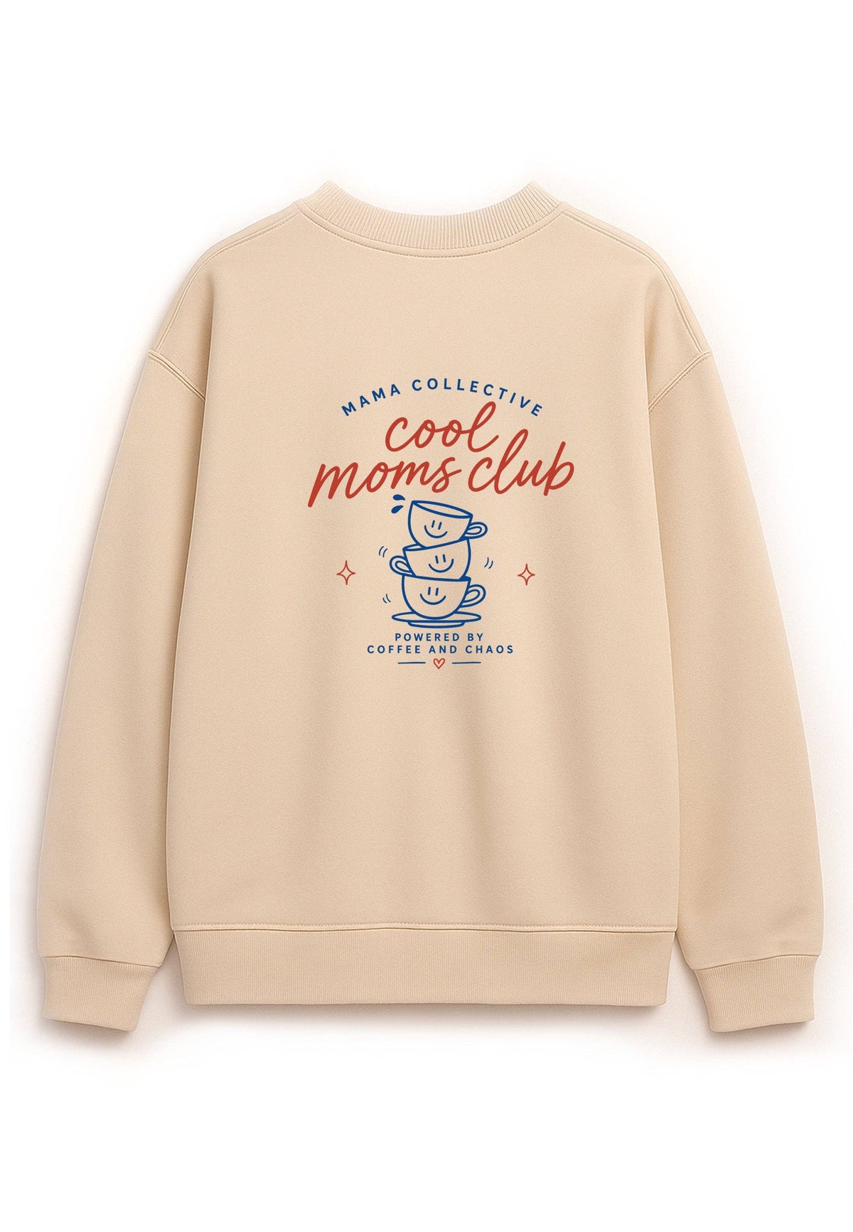 Sweat-shirt adulte beige Cool Moms Club